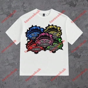 Model 3753 Erkek Yazlık Yuvarlak Yaka Kısa Kollu Günlük Tişört, Yaz