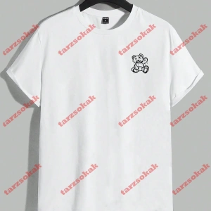 Model 3755 Erkek Yazlık Yuvarlak Yaka Kısa Kollu Günlük Tişört, Yaz