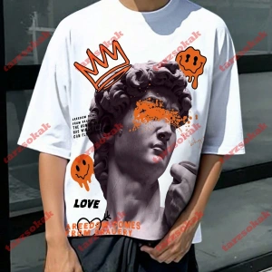 Model 3759 Erkek Yazlık Yuvarlak Yaka Kısa Kollu Günlük Tişört, Yaz