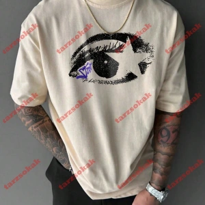 Model 3764 Erkek Yazlık Yuvarlak Yaka Kısa Kollu Günlük Tişört, Yaz