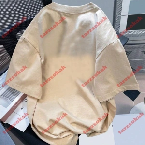 Model 3767 Erkek Yazlık Yuvarlak Yaka Kısa Kollu Günlük Tişört, Yaz