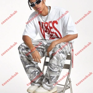 Model 3776 Erkek Yazlık Yuvarlak Yaka Kısa Kollu Günlük Tişört, Yaz