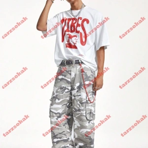 Model 3776 Erkek Yazlık Yuvarlak Yaka Kısa Kollu Günlük Tişört, Yaz