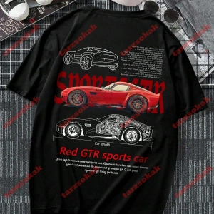 Model 3778 Erkek Yazlık Yuvarlak Yaka Kısa Kollu Günlük Tişört, Yaz