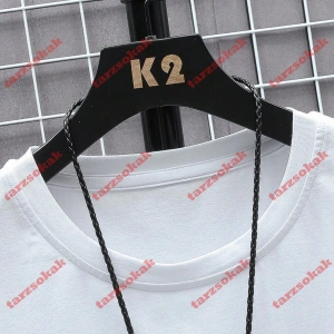 Model 3799 Erkek Yazlık Yuvarlak Yaka Kısa Kollu Günlük Tişört, Yaz