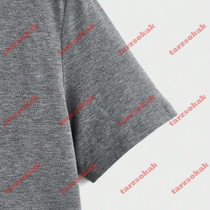 Model 3800 Erkek Yazlık Yuvarlak Yaka Kısa Kollu Günlük Tişört, Yaz