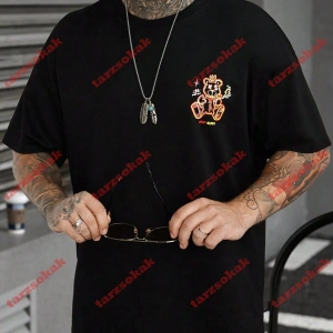 Model 3815 Erkek Yazlık Yuvarlak Yaka Kısa Kollu Günlük Tişört, Yaz