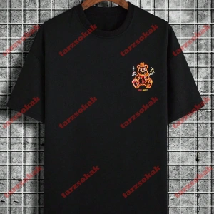 Model 3815 Erkek Yazlık Yuvarlak Yaka Kısa Kollu Günlük Tişört, Yaz