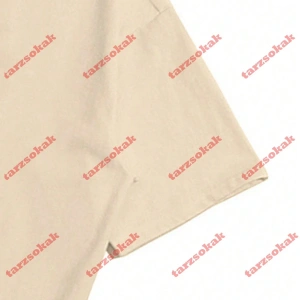 Model 3816 Erkek Yazlık Yuvarlak Yaka Kısa Kollu Günlük Tişört, Yaz