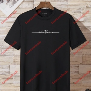 Model 3823 Erkek Yazlık Yuvarlak Yaka Kısa Kollu Günlük Tişört, Yaz