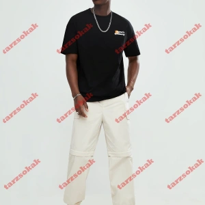 Model 3845 Erkek Yazlık Yuvarlak Yaka Kısa Kollu Günlük Tişört, Yaz