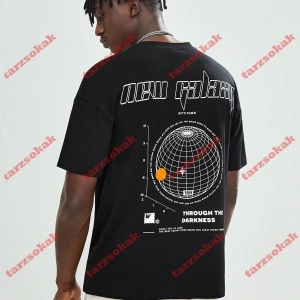 Model 3849 Erkek Yazlık Yuvarlak Yaka Kısa Kollu Günlük Tişört, Yaz