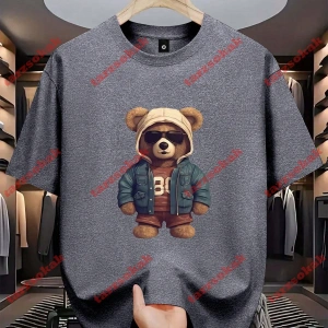 Model 3852 Erkek Yazlık Yuvarlak Yaka Kısa Kollu Günlük Tişört, Yaz