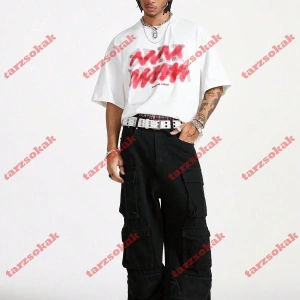 Model 3856 Erkek Yazlık Yuvarlak Yaka Kısa Kollu Günlük Tişört, Yaz