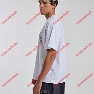 Model 3860 Erkek Yazlık Yuvarlak Yaka Kısa Kollu Günlük Tişört, Yaz