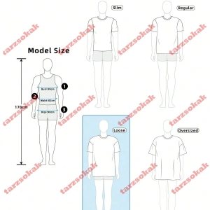 Model 3865 Erkek Yazlık Yuvarlak Yaka Kısa Kollu Günlük Tişört, Yaz