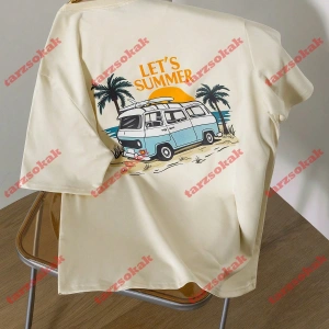 Model 3876 Erkek Yazlık Yuvarlak Yaka Kısa Kollu Günlük Tişört, Yaz