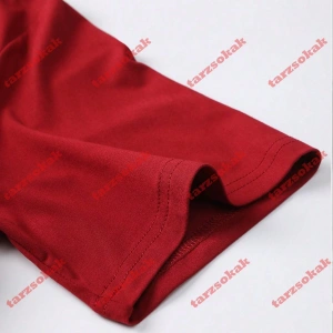 Model 3878 Erkek Yazlık Yuvarlak Yaka Kısa Kollu Günlük Tişört, Yaz