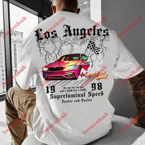 Model 3885 Erkek Yazlık Yuvarlak Yaka Kısa Kollu Günlük Tişört, Yaz