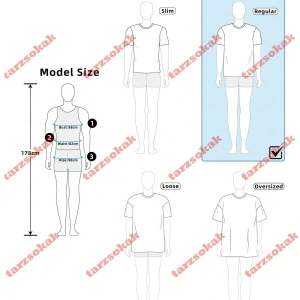 Model 3897 Erkek Yazlık Yuvarlak Yaka Kısa Kollu Günlük Tişört, Yaz