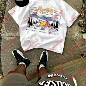 Model 3901 Erkek Yazlık Yuvarlak Yaka Kısa Kollu Günlük Tişört, Yaz