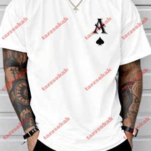 Model 3903 Erkek Yazlık Yuvarlak Yaka Kısa Kollu Günlük Tişört, Yaz