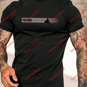 Model 3904 Erkek Yazlık Yuvarlak Yaka Kısa Kollu Günlük Tişört, Yaz