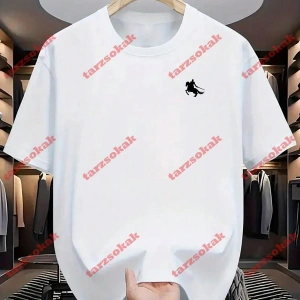 Model 3905 Erkek Yazlık Yuvarlak Yaka Kısa Kollu Günlük Tişört, Yaz