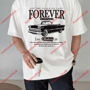 Model 3918 Erkek Yazlık Yuvarlak Yaka Kısa Kollu Günlük Tişört, Yaz