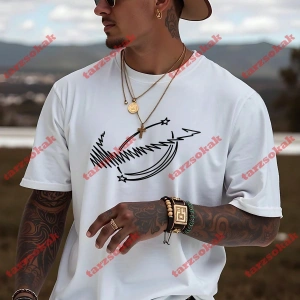 Model 3921 Erkek Yazlık Yuvarlak Yaka Kısa Kollu Günlük Tişört, Yaz