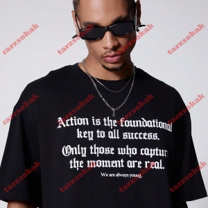 Model 3935 Erkek Yazlık Yuvarlak Yaka Kısa Kollu Günlük Tişört, Yaz