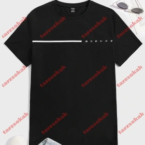 Model 3945 Erkek Yazlık Yuvarlak Yaka Kısa Kollu Günlük Tişört, Yaz