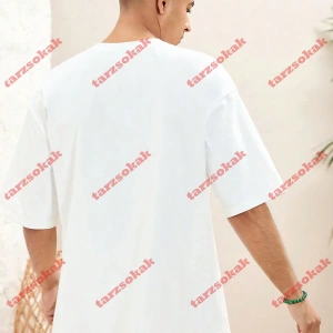 Model 3957 Erkek Yazlık Yuvarlak Yaka Kısa Kollu Günlük Tişört, Yaz