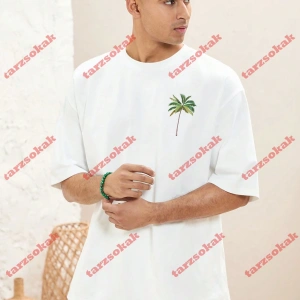 Model 3957 Erkek Yazlık Yuvarlak Yaka Kısa Kollu Günlük Tişört, Yaz