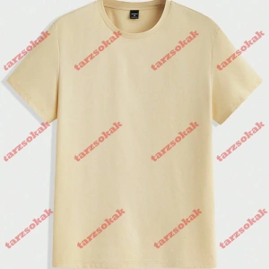 Model 3958 Erkek Yazlık Yuvarlak Yaka Kısa Kollu Günlük Tişört, Yaz