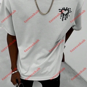 Model 3965 Erkek Yazlık Yuvarlak Yaka Kısa Kollu Günlük Tişört, Yaz