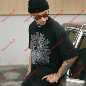 Model 3966 Erkek Yazlık Yuvarlak Yaka Kısa Kollu Günlük Tişört, Yaz