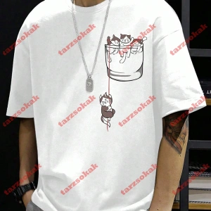 Model 3970 Erkek Yazlık Yuvarlak Yaka Kısa Kollu Günlük Tişört, Yaz