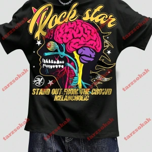 Model 3991 Erkek Yazlık Yuvarlak Yaka Kısa Kollu Günlük Tişört, Yaz