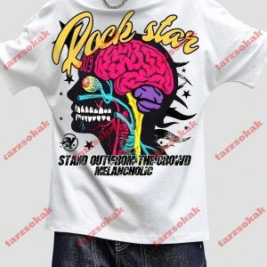 Model 3991 Erkek Yazlık Yuvarlak Yaka Kısa Kollu Günlük Tişört, Yaz