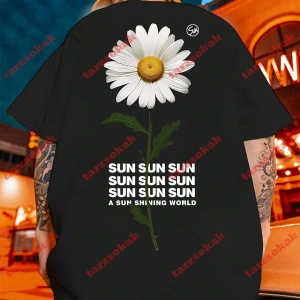 Model 3998 Erkek Yazlık Yuvarlak Yaka Kısa Kollu Günlük Tişört, Yaz