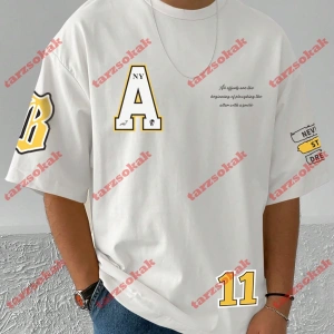 Model 3999 Erkek Yazlık Yuvarlak Yaka Kısa Kollu Günlük Tişört, Yaz