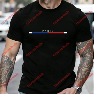 Model 4010 Erkek Yazlık Yuvarlak Yaka Kısa Kollu Günlük Tişört, Yaz