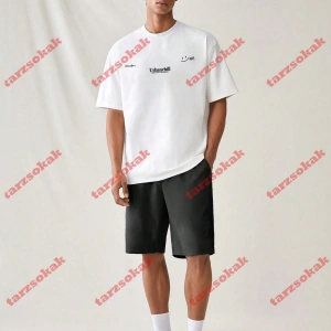 Model 4016 Erkek Yazlık Yuvarlak Yaka Kısa Kollu Günlük Tişört, Yaz