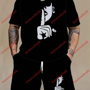 Model 4017 Erkek Yazlık Yuvarlak Yaka Kısa Kollu Günlük Tişört, Yaz