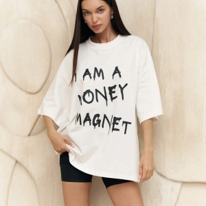 Money Magnet Beyaz Oversize
