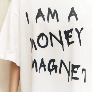 Money Magnet Beyaz Oversize