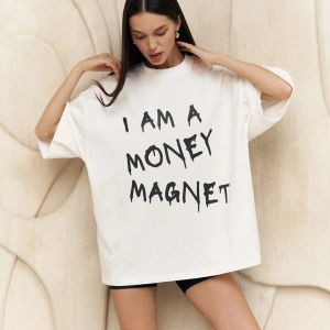Money Magnet Beyaz Oversize