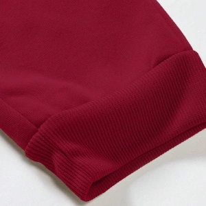 Mountain Print Drawstring Waist Eşofman Altı