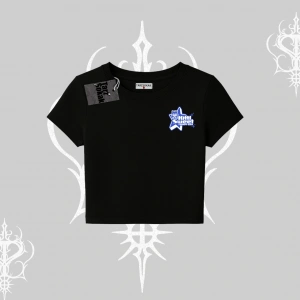 My Mood Right Now Yazılı Sevimli Kedi Oversize Crop Tshirt